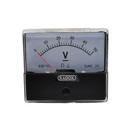 Voltmetro analógico 0-50V