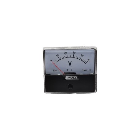 Voltmetro analógico 0-50V
